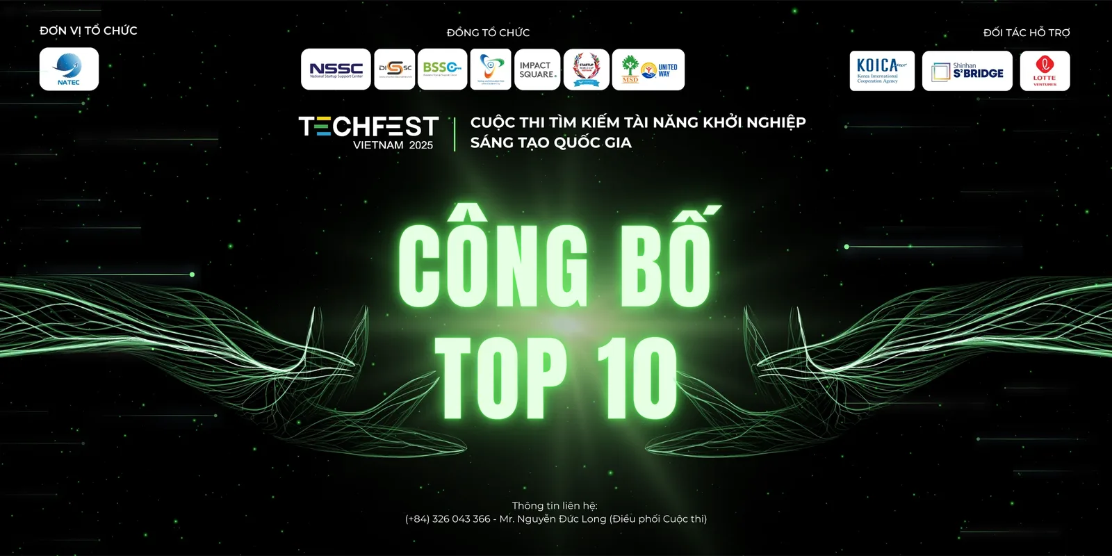 TOP 10 STARTUP XUẤT SẮC NHẤT TẠI CUỘC THI TECHFEST VIỆT NAM 2025 CHÍNH THỨC LỘ DIỆN